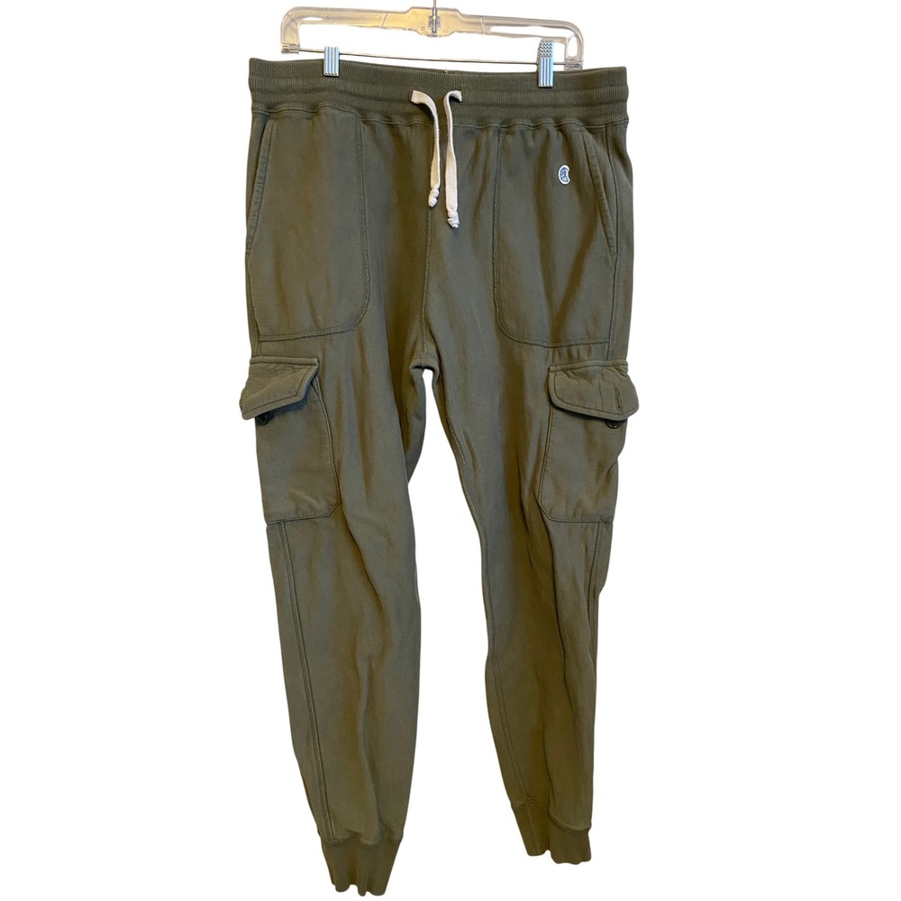 Champion Todd Snyder Olive Green Cargo Sweatpants Joggers Mens Large Canada